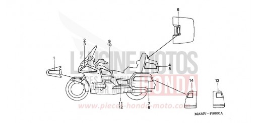 RAYURE (GL1500SE) GL1500SEV de 1997